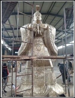 秦始皇雕塑制作|大(dà)型秦始皇銅像