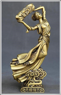 女娲補天雕塑擺件