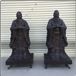 一(yī)米孔子銅雕鑄造廠