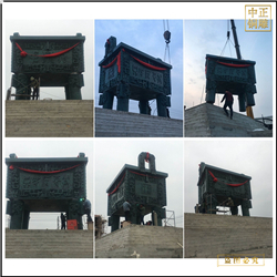 室外(wài)大(dà)型青銅鼎擺件