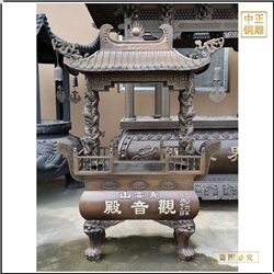 寺廟大(dà)殿前鑄銅香爐報價