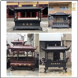鑄造禅寺長方形銅香爐
