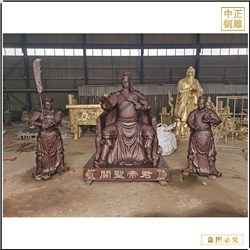 大(dà)型鑄銅關公擺件