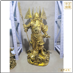 大(dà)型提刀看書(shū)銅關公雕塑