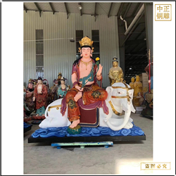 大(dà)型文殊普賢銅佛像批發廠
