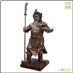 立式關聖大(dà)帝銅雕