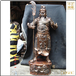 落地大(dà)号關二爺銅像