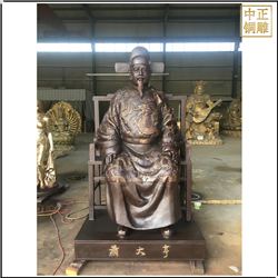 蕭大(dà)亨古代人物(wù)銅雕塑發貨