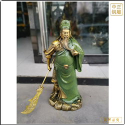 辦公室武财神關二爺銅佛像
