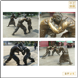 步行街腳力争雄雕塑