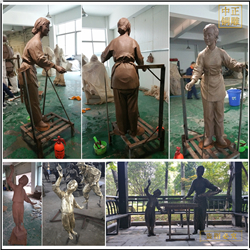 蠶農人物(wù)雕塑制作廠家