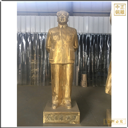 貼金名人人物(wù)銅雕塑