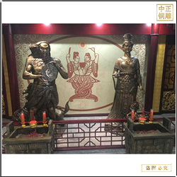 女娲伏羲神像銅雕