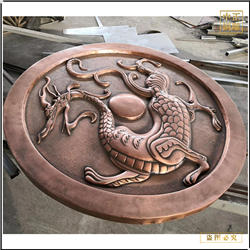 圓形室外(wài)銅浮雕