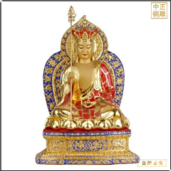 鎏金地藏王銅像工(gōng)藝品