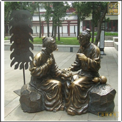 古代名醫妙手回春人物(wù)銅雕塑