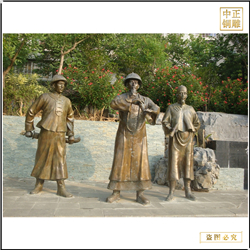 古代将軍用望眼鏡雕塑