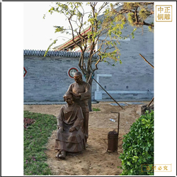 剪頭發人物(wù)銅雕塑