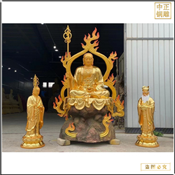 鎏金大(dà)型地藏王佛像加工(gōng)