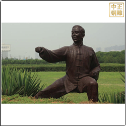 打太極景觀人物(wù)雕塑