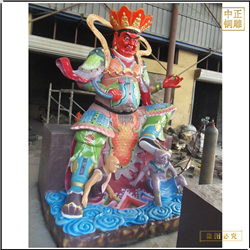 四大(dà)天王銅神像彩繪佛像