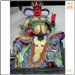 制作2.3米銅四大(dà)天王佛像