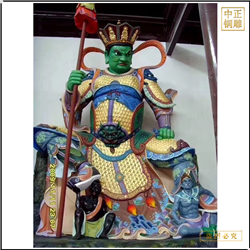 鍍金四大(dà)天王佛像定制