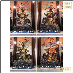 四大(dà)天王彩繪佛像