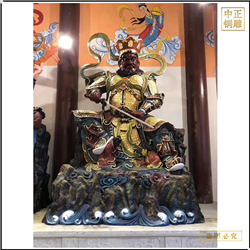 貼金四大(dà)天王佛像站像鑄造