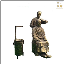 古代理發人物(wù)景觀雕塑