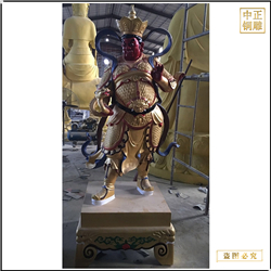 銅雕四大(dà)天王護法神銅佛像