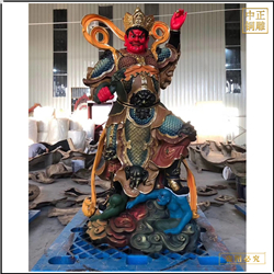 貼金彩繪四大(dà)天王銅佛像