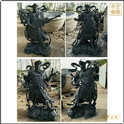 寺廟純銅四大(dà)天王佛像定做
