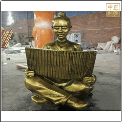 校園景觀讀書(shū)人物(wù)雕塑