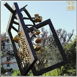 小(xiǎo)區手工(gōng)剪紙(zhǐ)銅雕塑鑄造