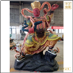 黃銅鑄銅四大(dà)天王佛像