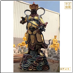 4米純銅站像四大(dà)天王佛像擺件