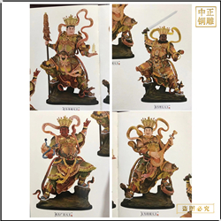 大(dà)型四大(dà)天王銅佛像擺件