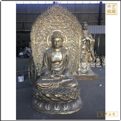 大(dà)型釋迦牟尼佛銅像定制