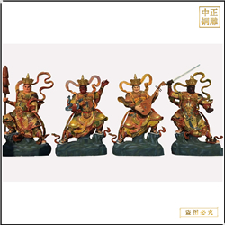 大(dà)型銅雕四大(dà)天王佛像定制廠