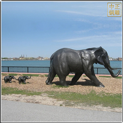 海邊銅大(dà)象雕塑鑄造廠