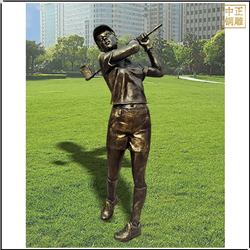打高爾夫人物(wù)景觀雕塑
